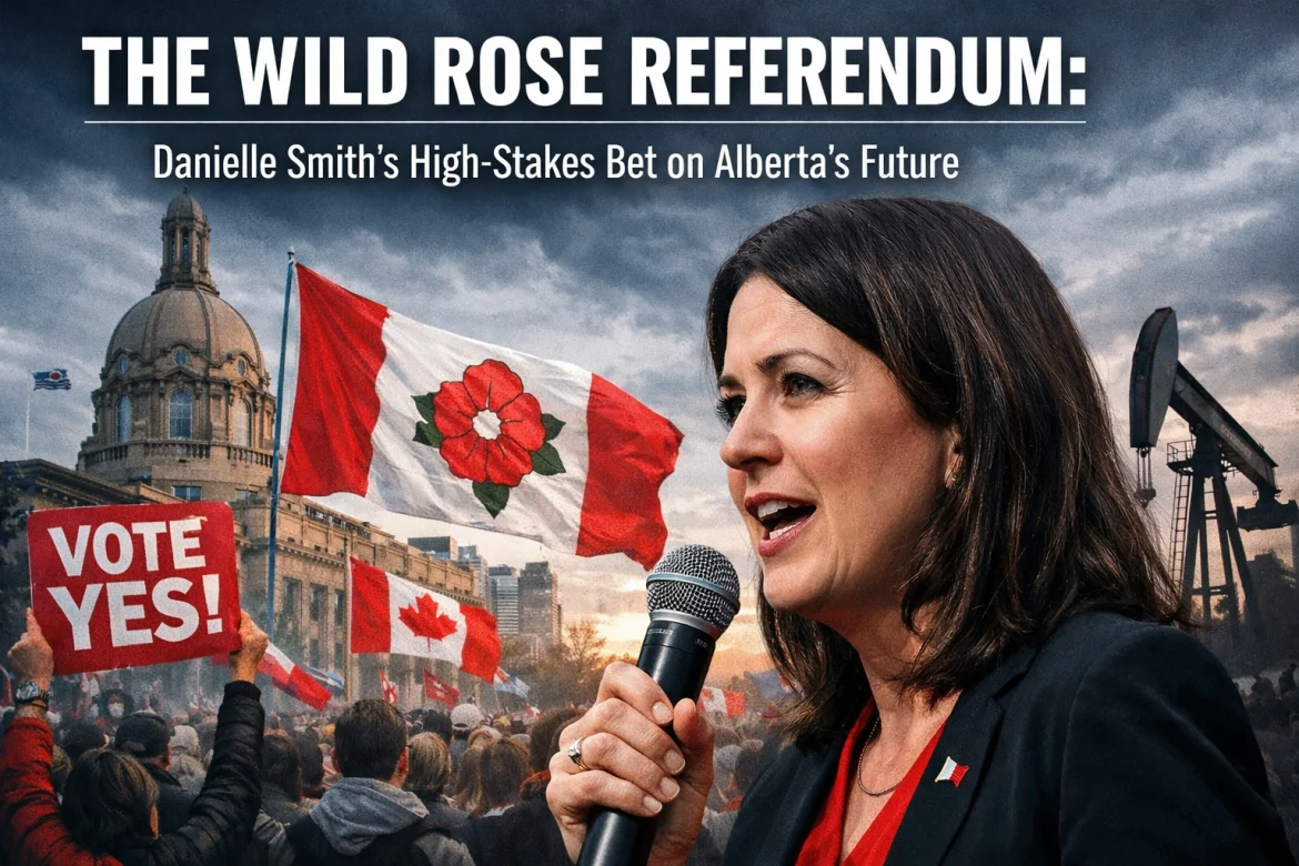 The Wild Rose Referendum: Danielle Smith’s High-Stakes Bet on Alberta’s Future